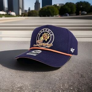 Phoenix Suns Snapback Valley Hat, Orange Rope, '47 Hitch, New w/Tag